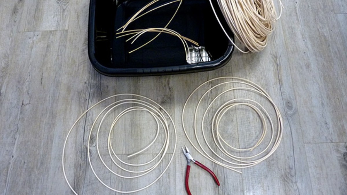 DIY facile - Miroir en rotin : Etape 1