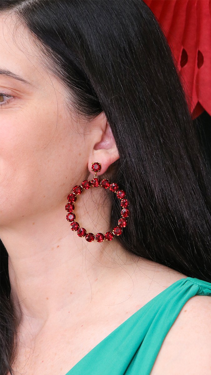 Schéma Boucles d'oreilles pendantes en cristaux Aurora