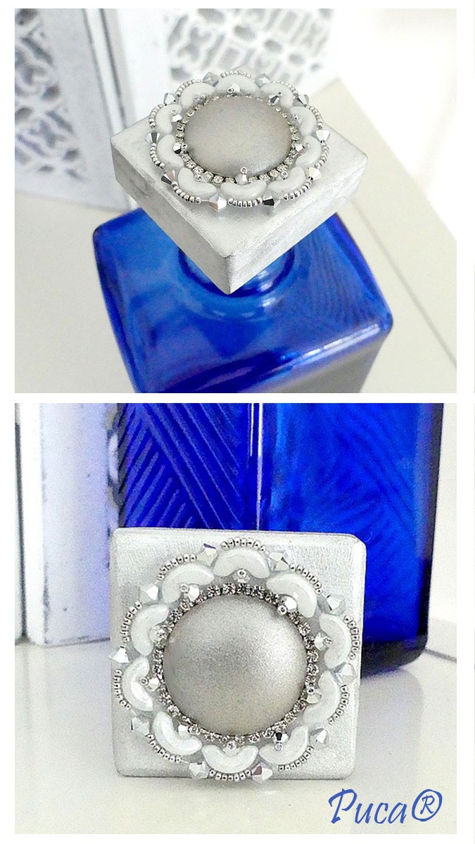 Bouchon Armand avec support en bois à customiser par Puca®