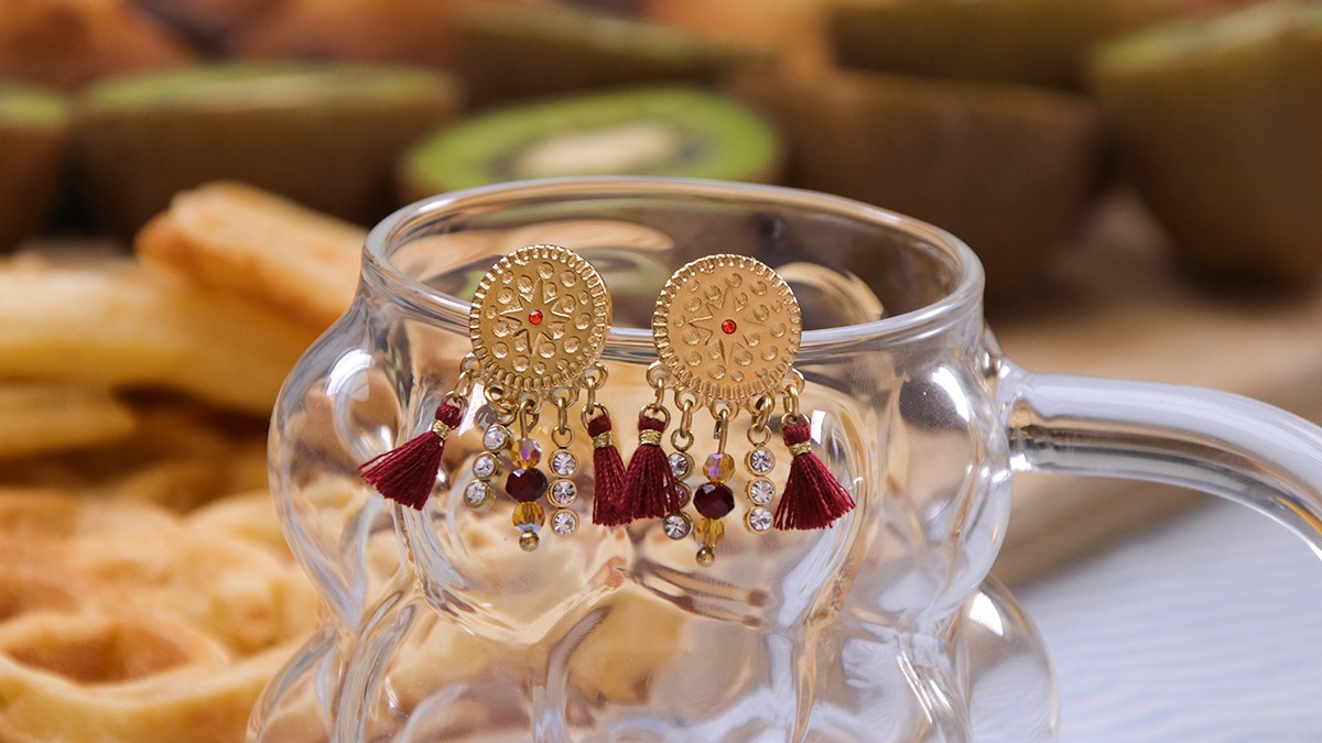 Boucles d'oreilles avec pampilles personnalisables