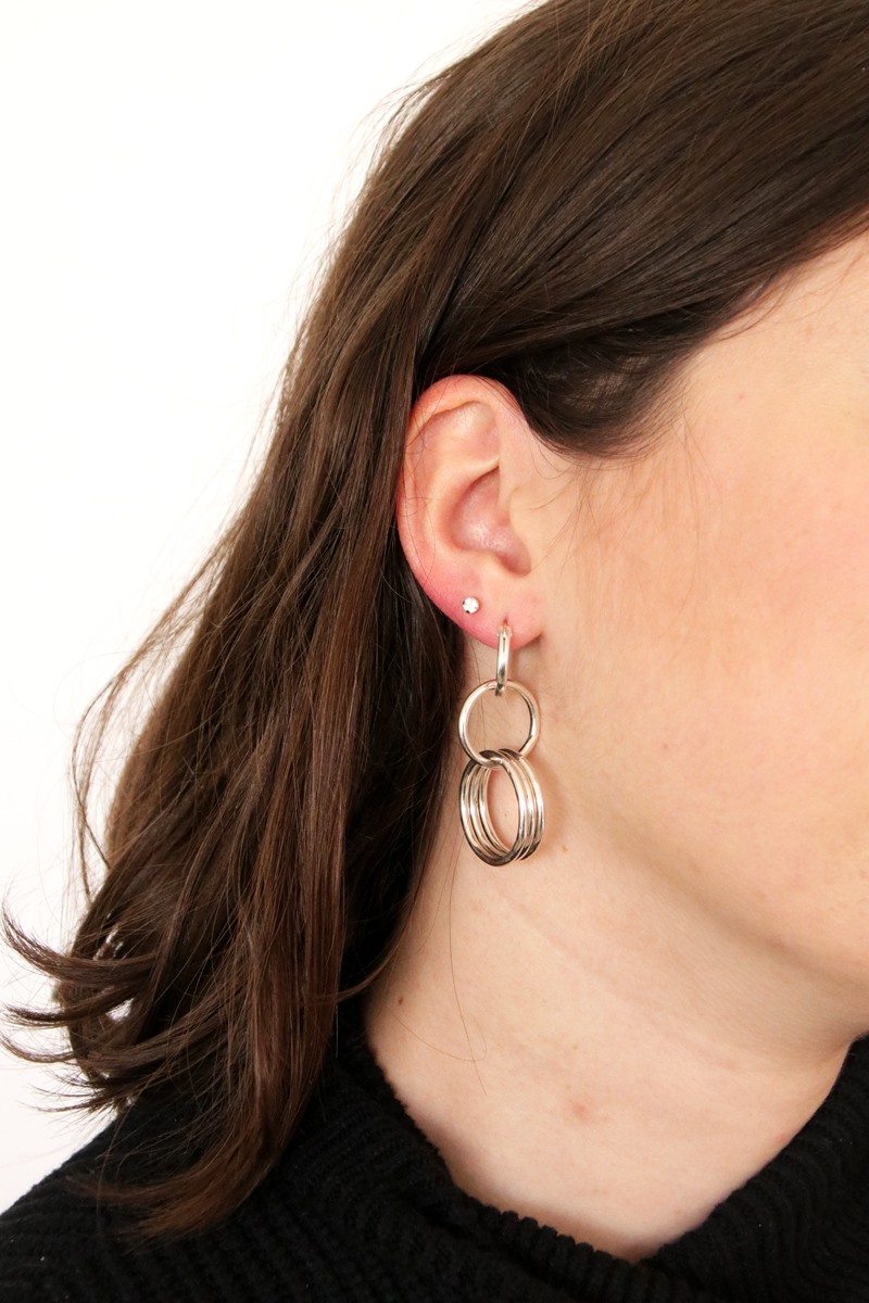 Tuto - Faire des boucles d'oreilles multi anneaux en argent 925