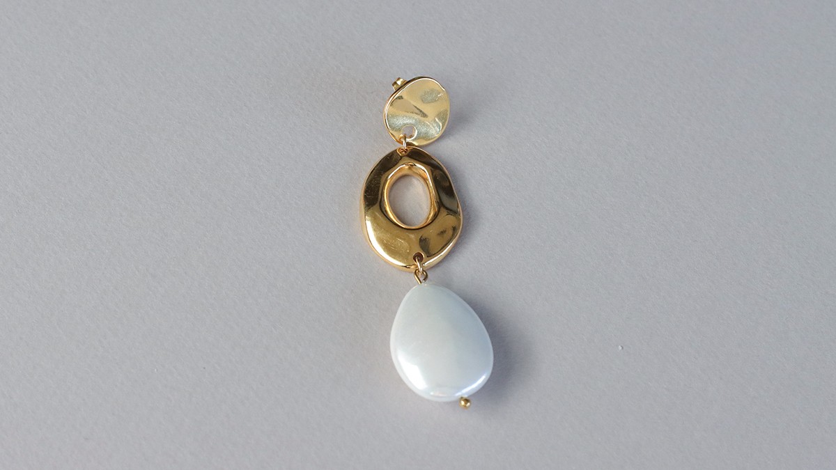 Bijoux bulle - Bracelet maillons et boucles d'oreilles asymétriques : Etape 2