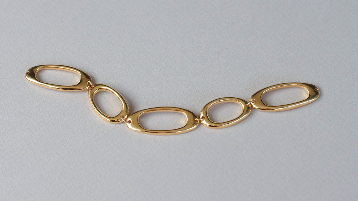 Bijoux bulle - Bracelet maillons et boucles d'oreilles asymétriques : Etape 5