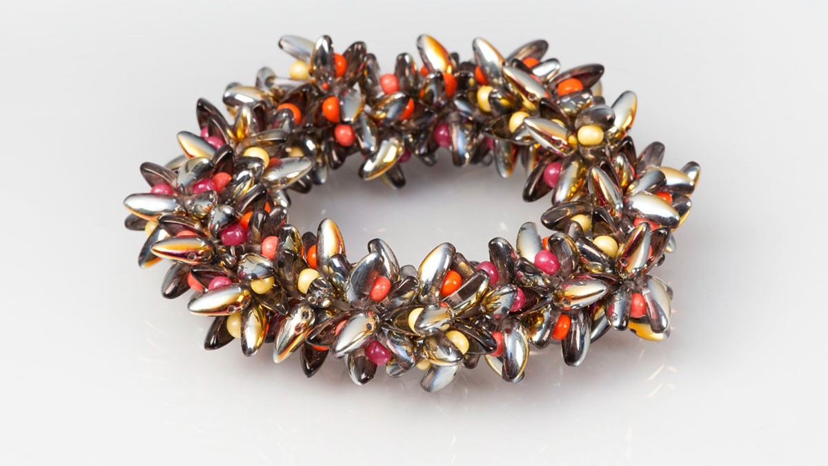 Bracelet femme avec des perles en verre Preciosa Chilli