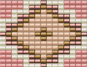 Schéma Bracelet avec tissage central et micro macramé Schéma Bracelet avec tissage central et micro macramé