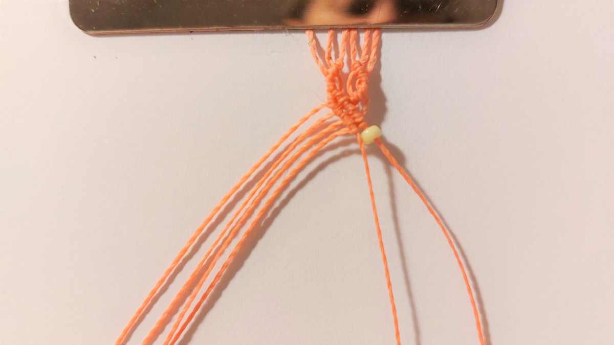 Bracelet d'été en micro-macramé : Etape 7 Bracelet d'été en micro-macramé : Etape 7
