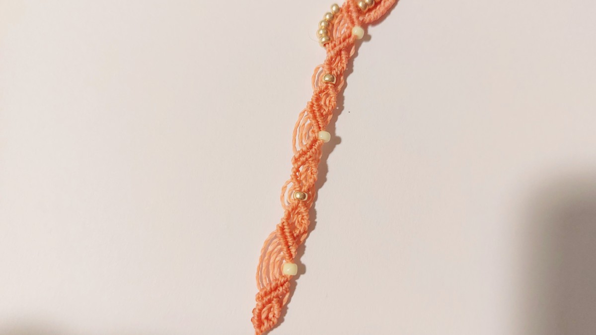 Bracelet d'été en micro-macramé : Etape 22 Bracelet d'été en micro-macramé : Etape 22