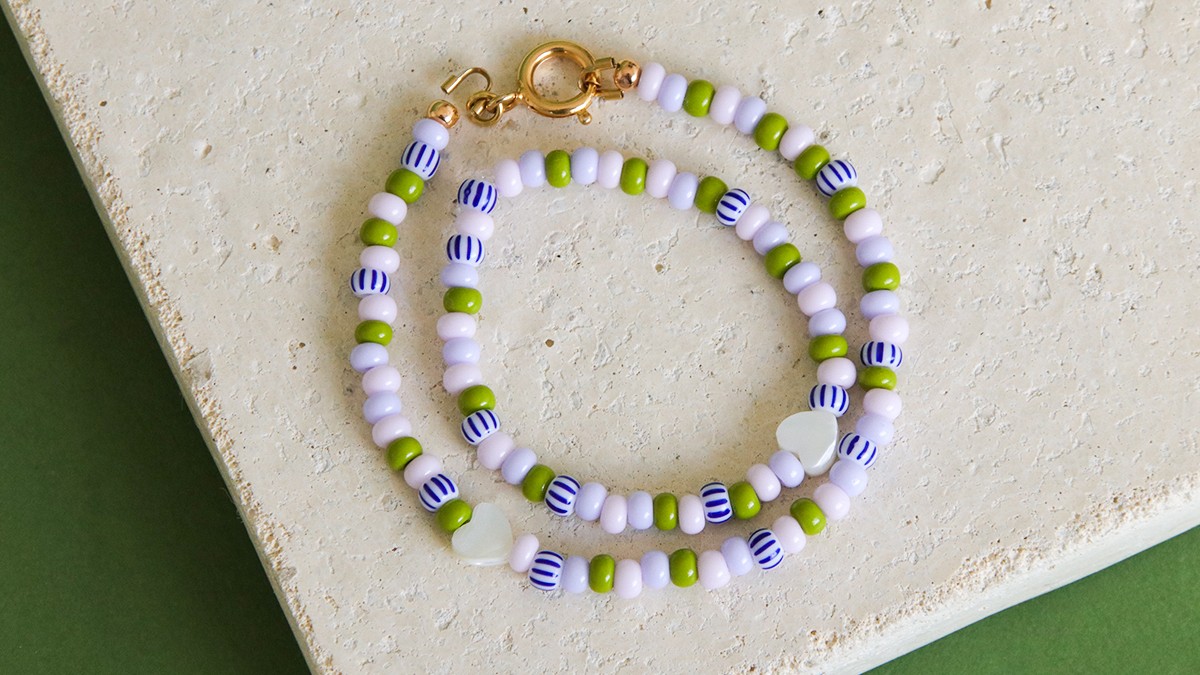Schéma Bracelet duo mère/fille en rocailles
