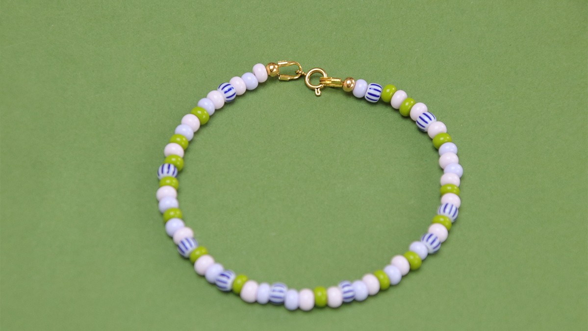 Bracelet duo mère/fille en rocailles : Etape 5