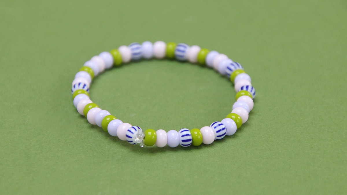 Bracelet duo mère/fille en rocailles : Etape 6