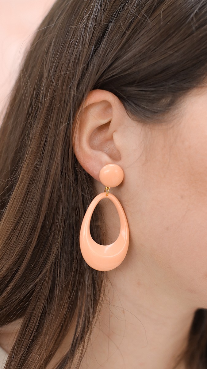 Schéma Boucles d'oreilles pendantes en acrylique aux couleurs pastel