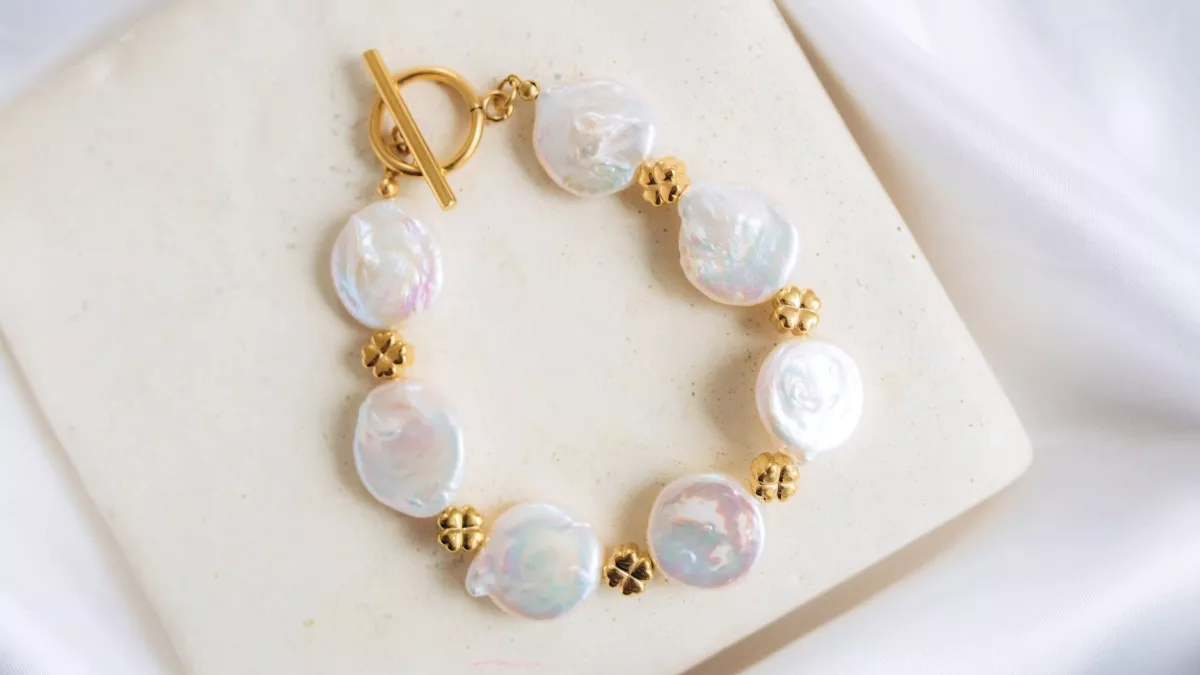 Schéma Bracelet Palets en perles d'eau douce