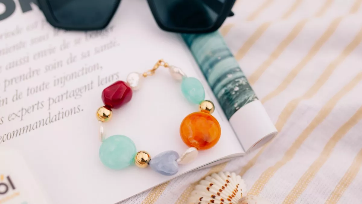 Bracelet mix de perles vintage