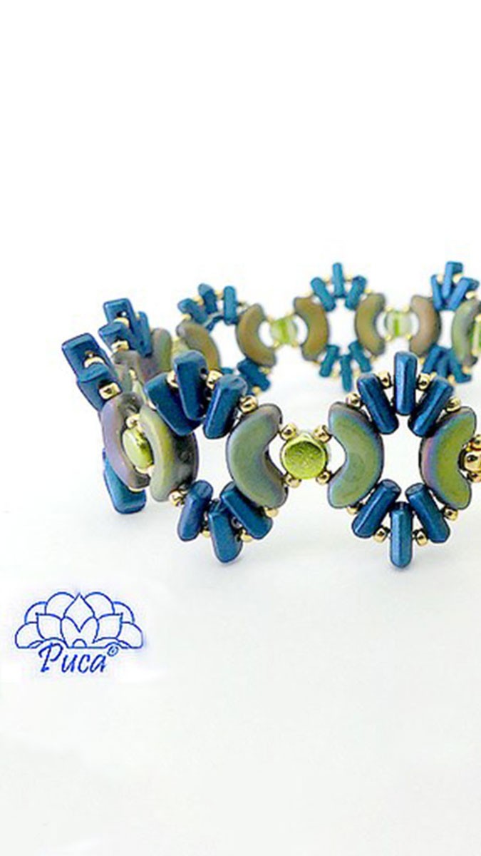 Schéma Bracelet et bague Indra par Puca®