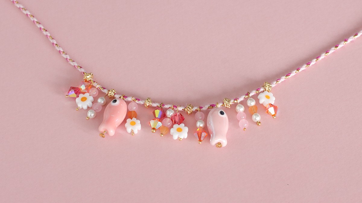 Collier d'été en cordon avec breloques : Etape 6