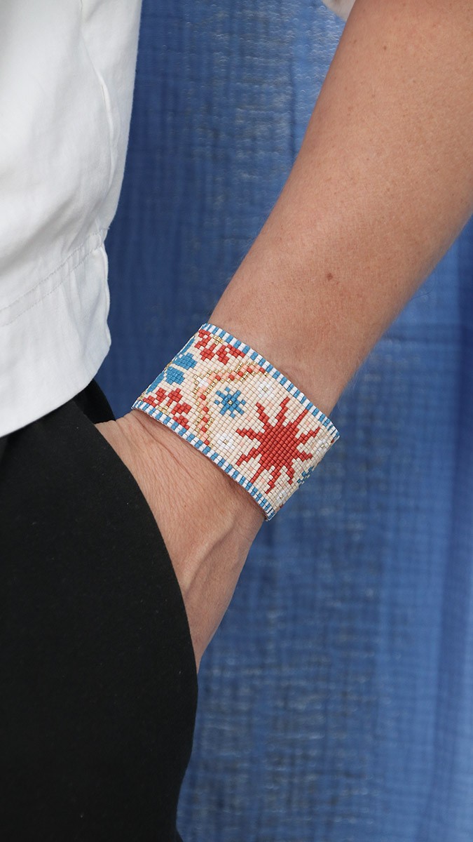 Schéma Bracelet tissage Miyuki Soleil au métier à tisser