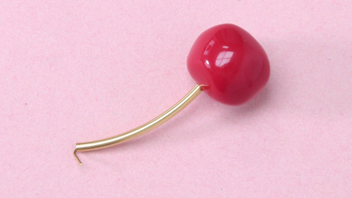 Boucles d'oreilles Cerise en perles faciles : Etape 2