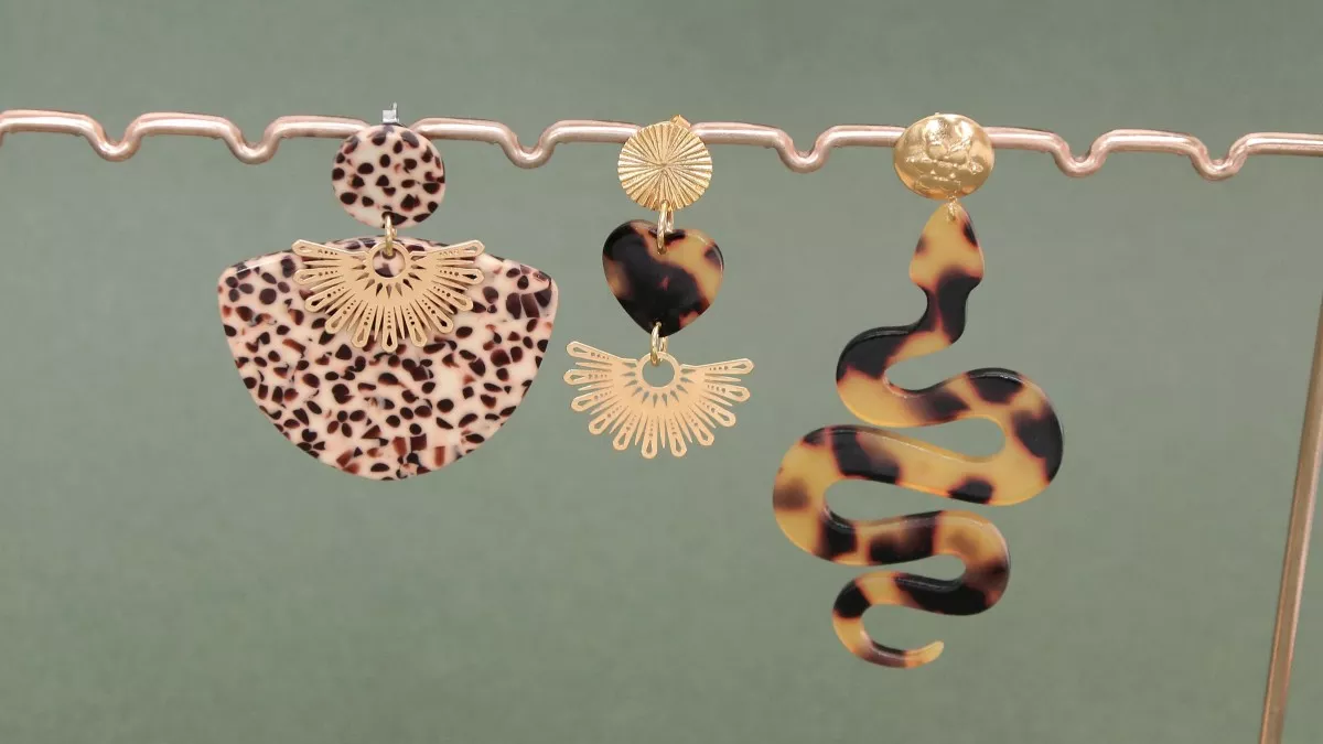 Schéma Boucles d'oreilles Imprimé Léopard Schéma Boucles d'oreilles Imprimé Léopard