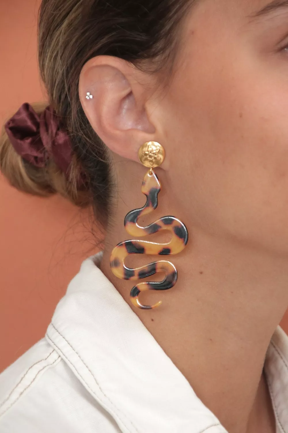 Schéma Boucles d'oreilles Imprimé Léopard Schéma Boucles d'oreilles Imprimé Léopard