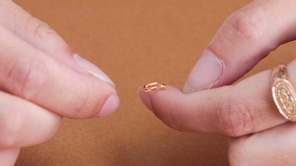 Tuto collier pierres naturelles et breloque coeur : Etape 1