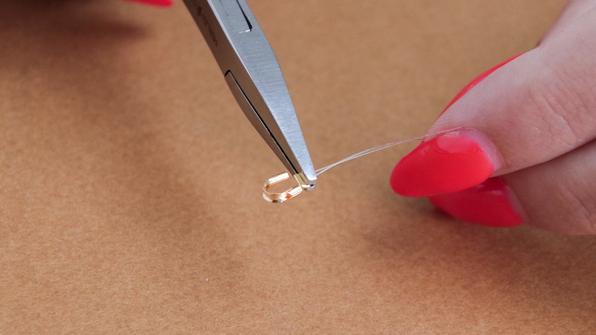 Tuto collier pierres naturelles et breloque coeur : Etape 2