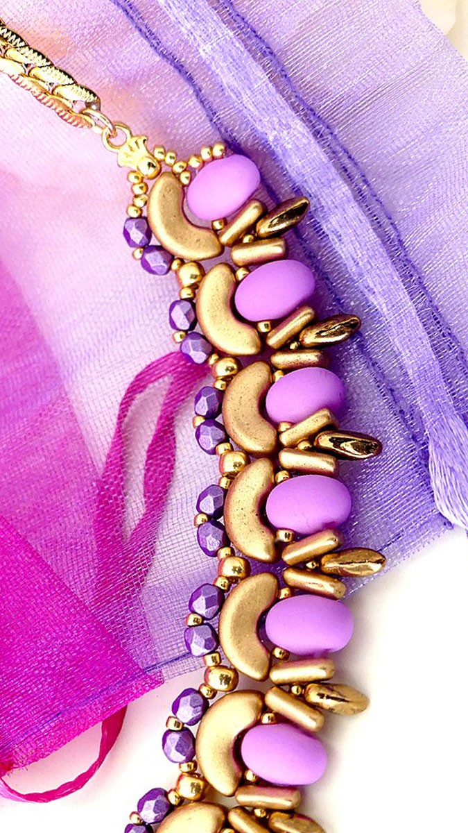 Schéma Collier Samy avec perles Samos par Puca® Schéma Collier Samy avec perles Samos par Puca®