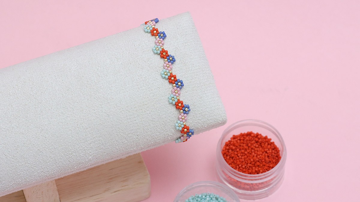 Schéma Apprendre le tissage Brick Stitch