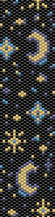 Schéma Bracelet peyote impair avec embouts de tissage Perles & Co