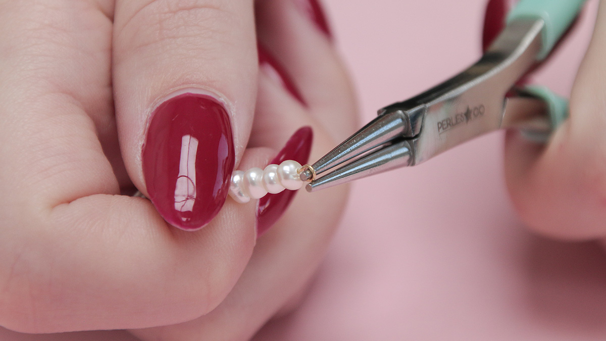 Collier mousqueton à breloques : Etape 1