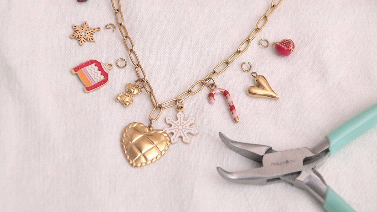 Collier Charms Acier Inoxydable Hiver : Etape 3