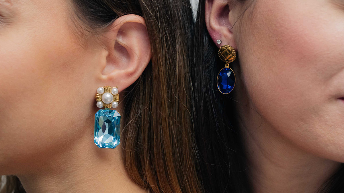 Schéma Grandes Boucles d'oreilles en Cristal