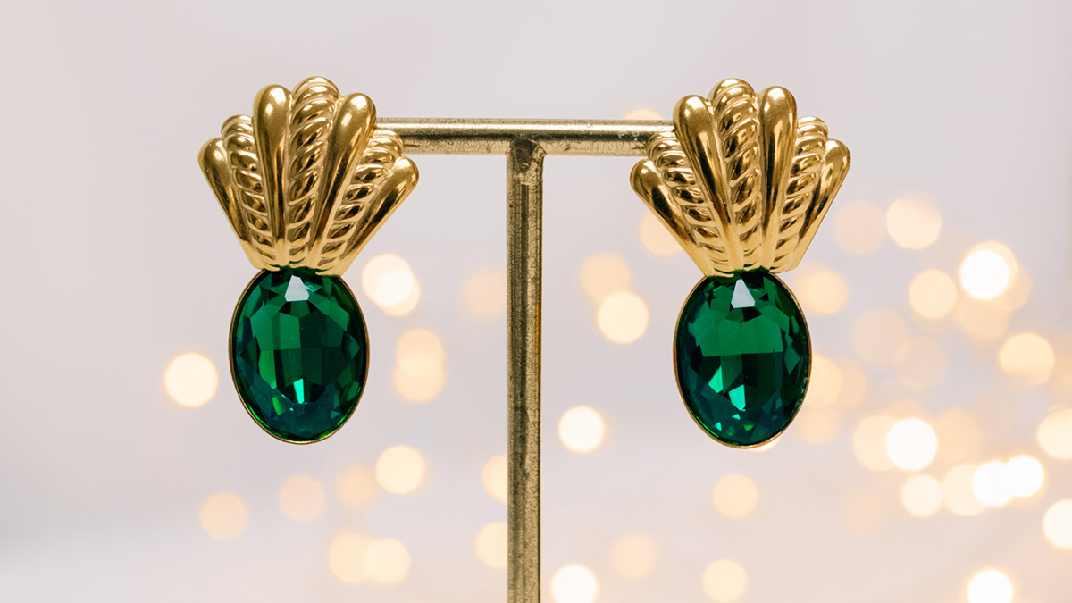 Grandes Boucles d'oreilles en Cristal : Etape 2