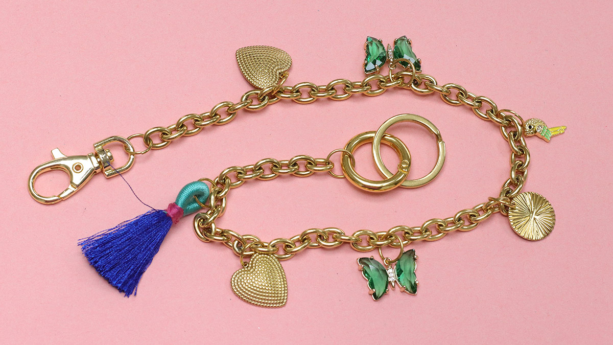 Bijou de Sac chaîne porte-clés et breloques : Etape 5