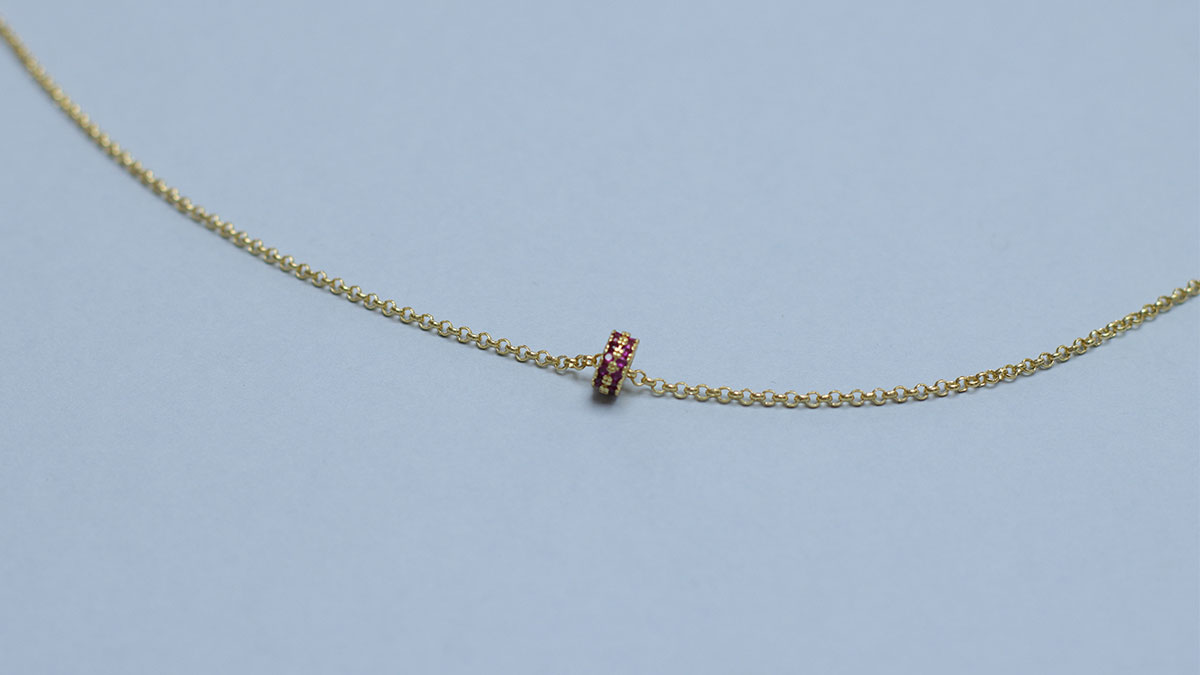 Collier en pierres naturelles double rang : Etape 7