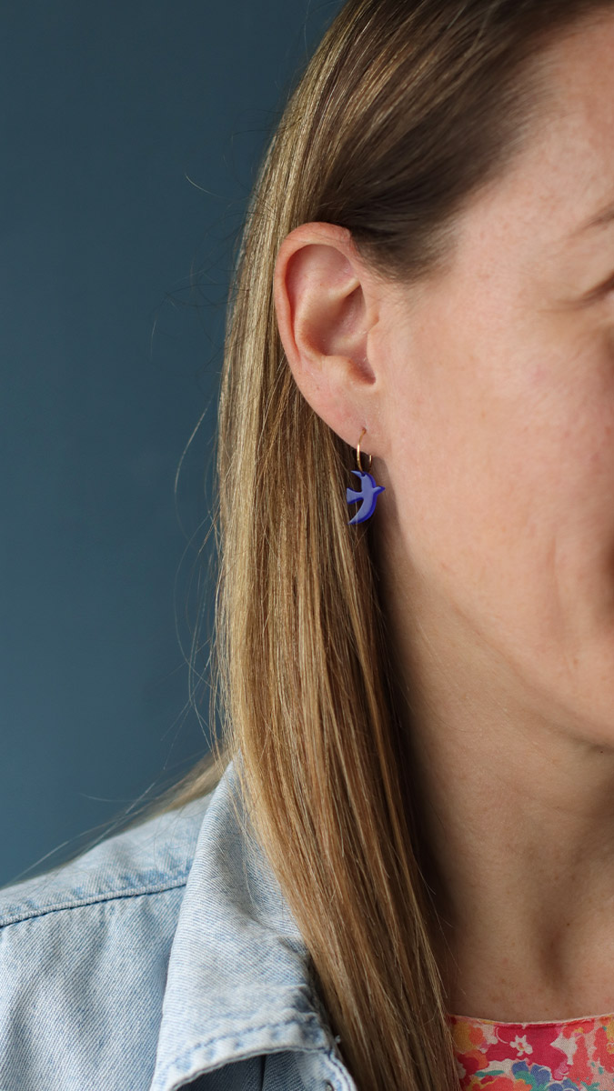 Schéma Boucles d'oreilles oiseaux Schéma Boucles d'oreilles oiseaux