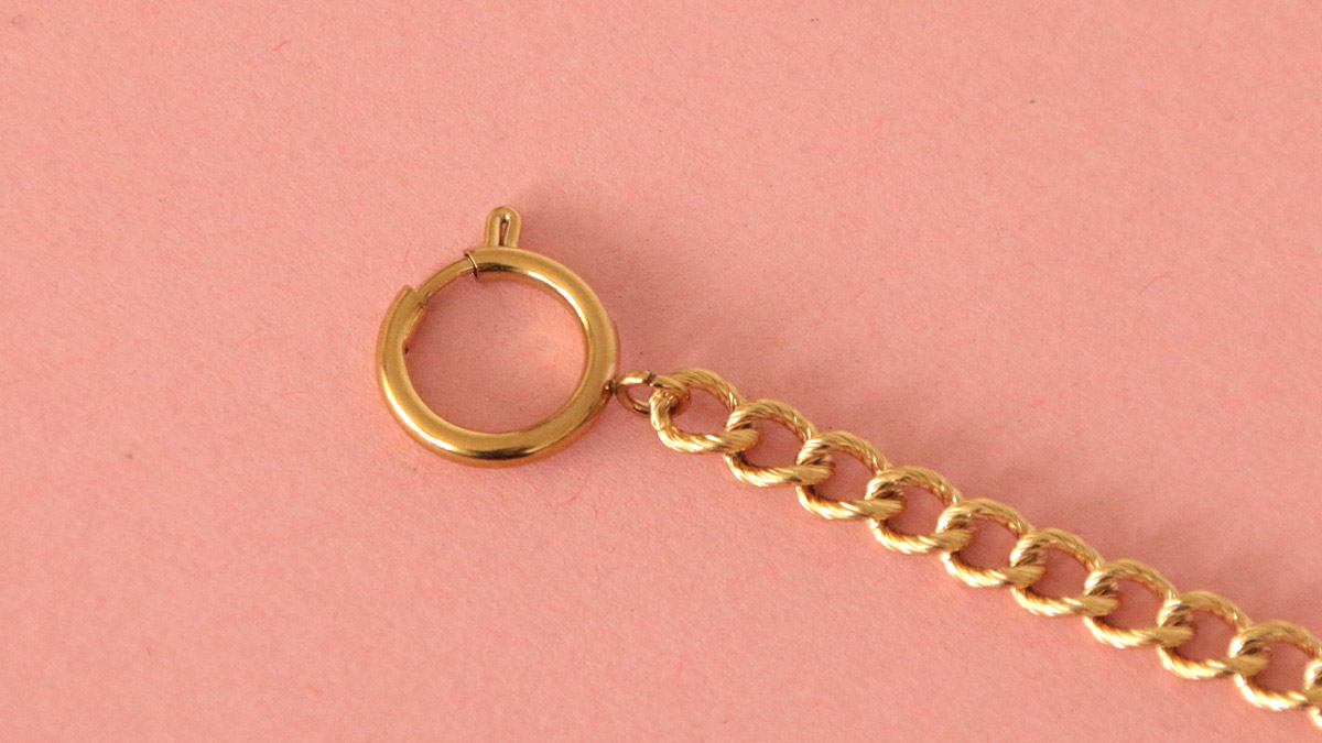 Collier charms avec fermoir à ressort : Etape 1