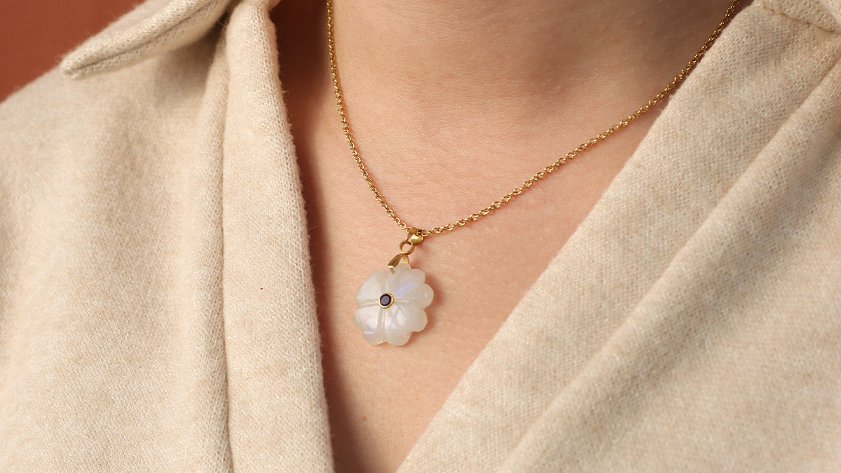 Collier trèfle à 4 feuilles en Pierre : Etape 4