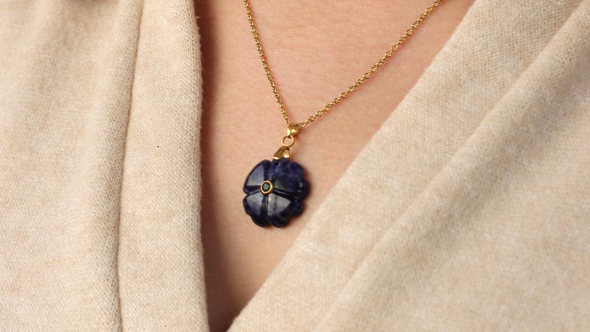 Collier trèfle à 4 feuilles en Pierre : Etape 7