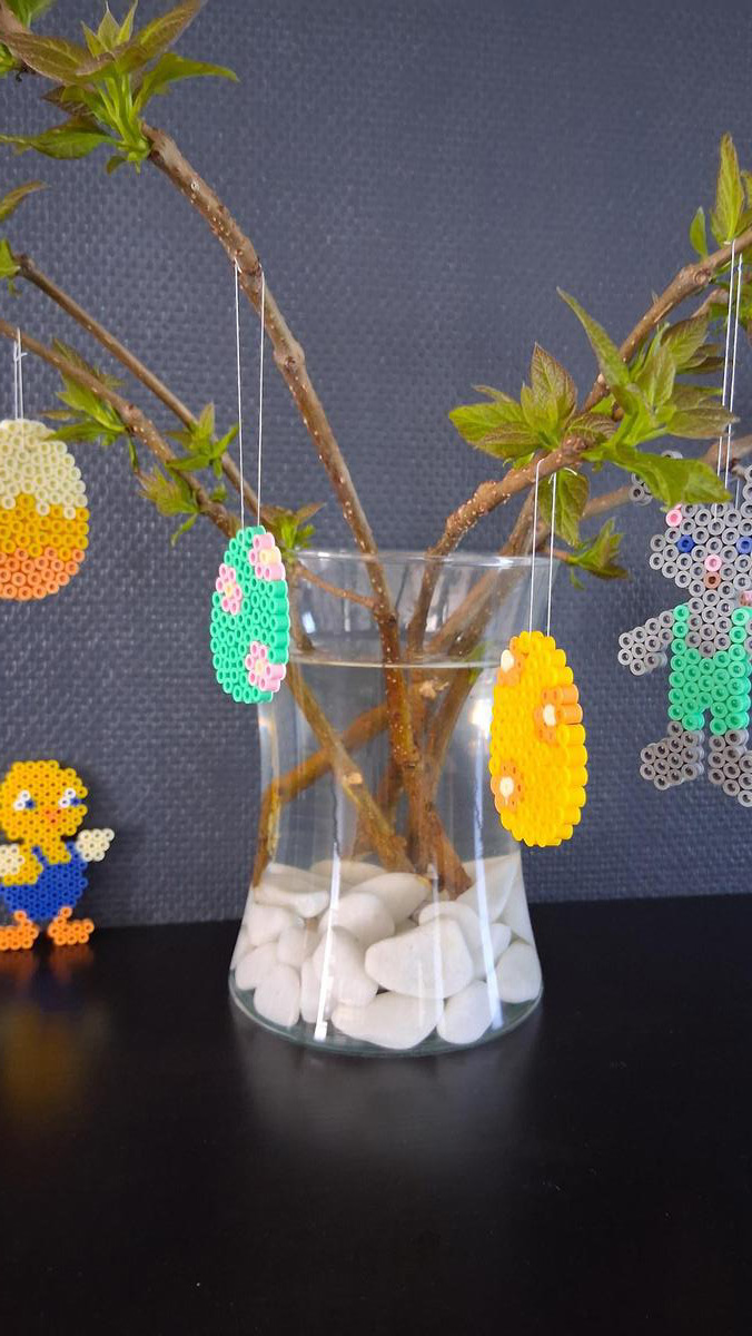 Schéma DIY Pâques : créez une déco en perles Hama