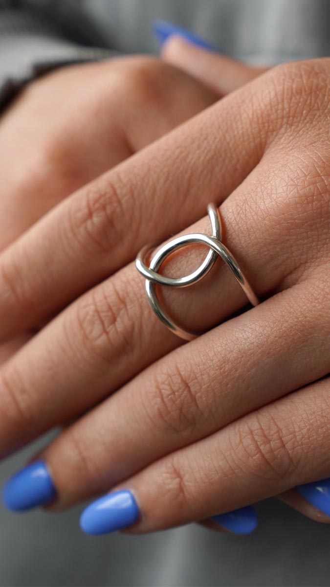 Schéma Tuto - Bague entrelacée en argent 925