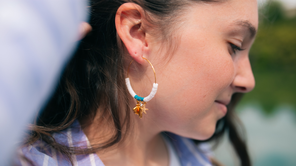 Schéma Créoles d'été en perles Heishi et breloques