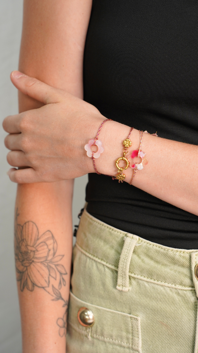 Schéma Trio de bracelets d'été en fil nylon