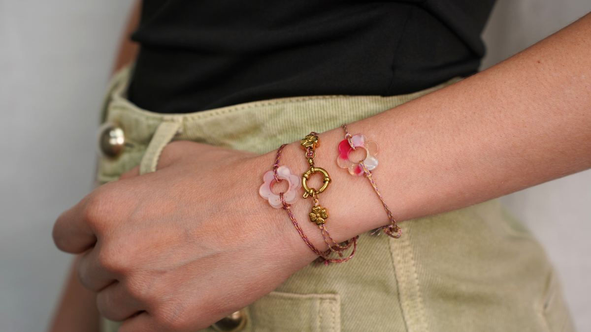 Trio de bracelets d'été en fil nylon : Etape 5