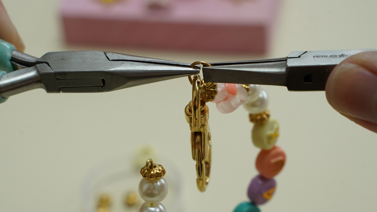 Porte-clé personnalisé prénom avec des perles lettres : Etape 5