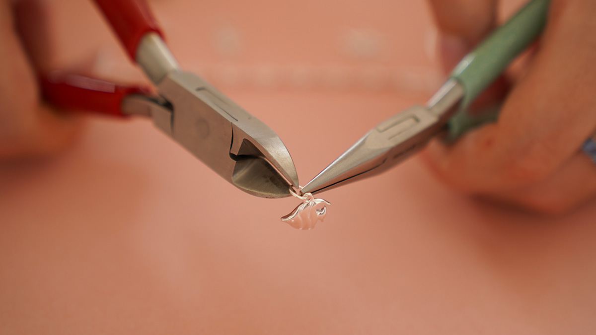 Bracelet charms marins en argent 925 : Etape 2