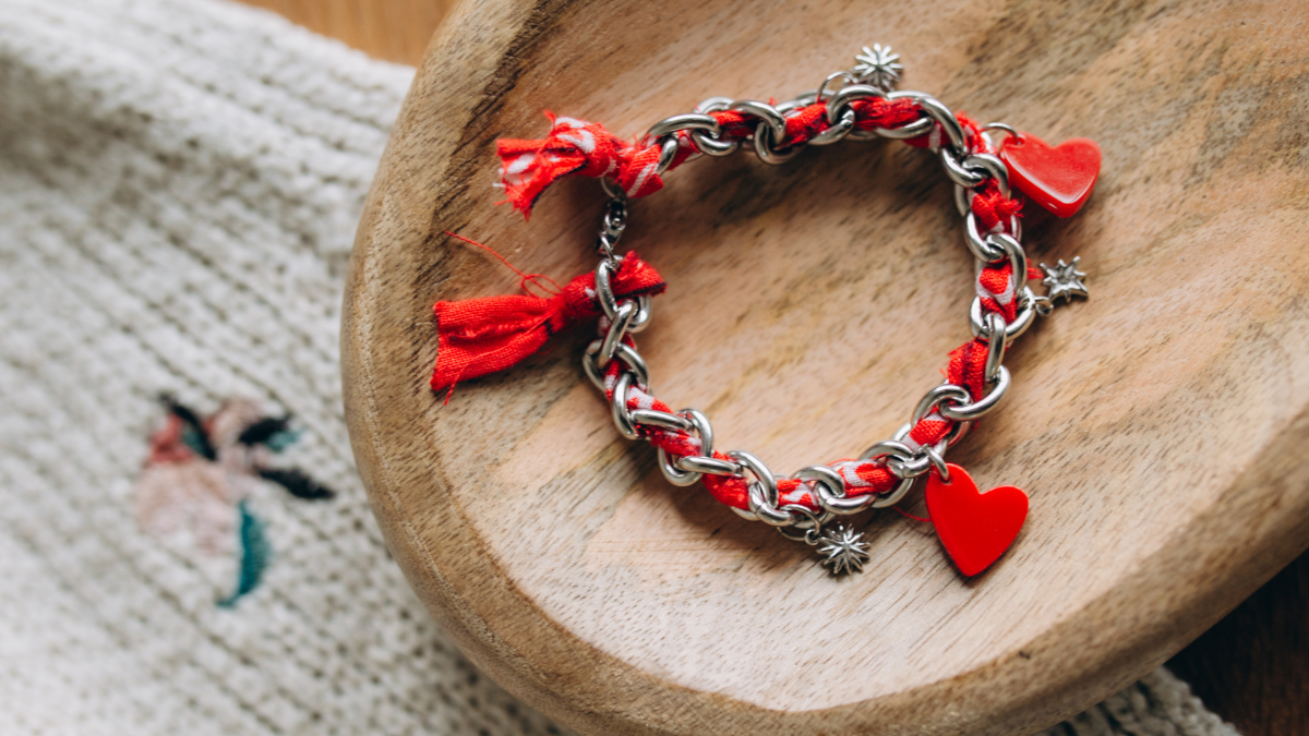 Bracelet chaîne et bandana bleu : Etape 8