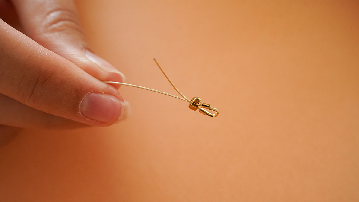 Bracelet en pierres naturelles et perle fleur : Etape 1