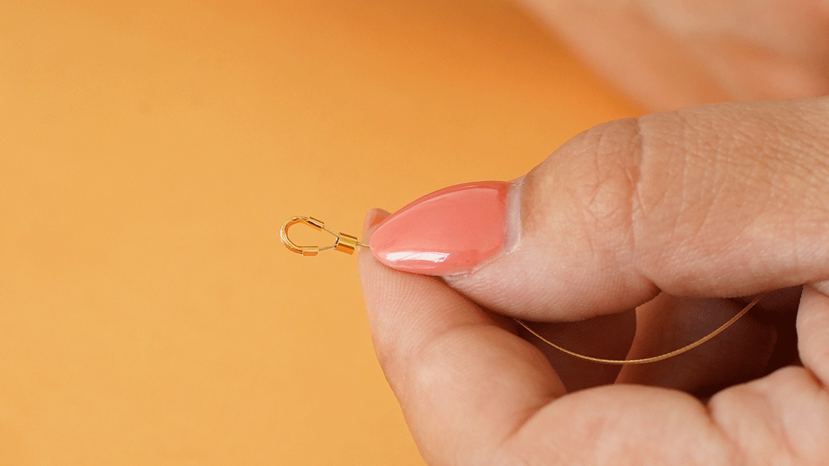 Ensemble de bracelets vert et doré en pierres naturelles : Etape 1
