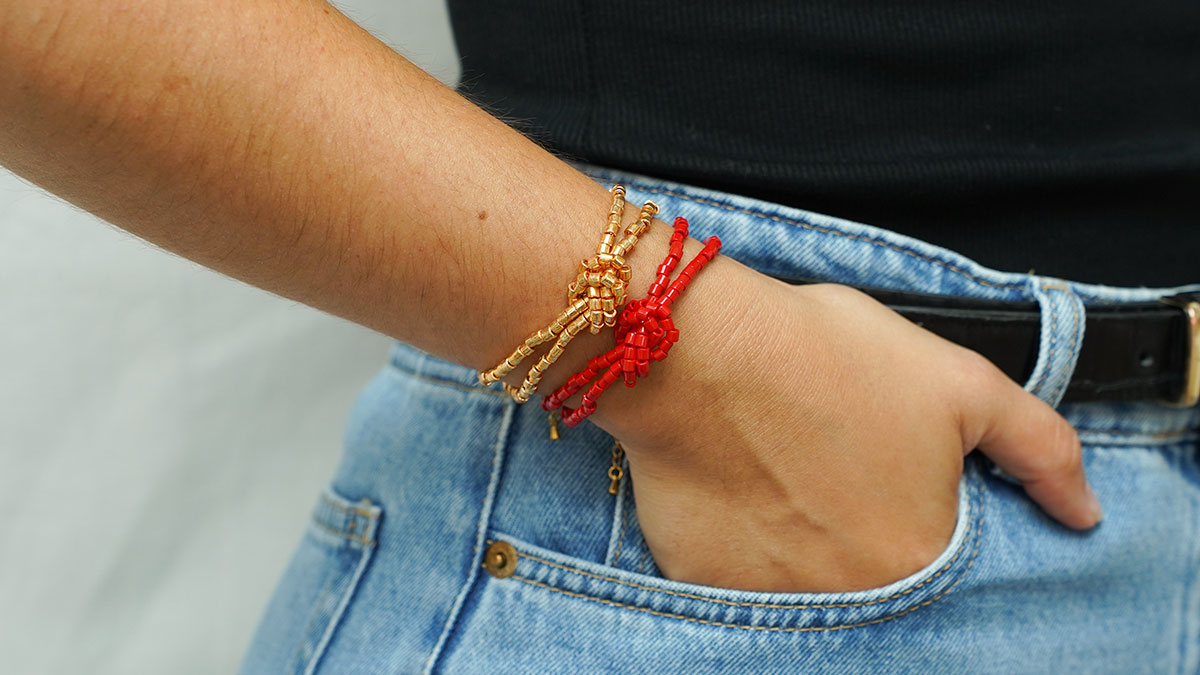 Bracelet en perle Miyuki Delica à nouer