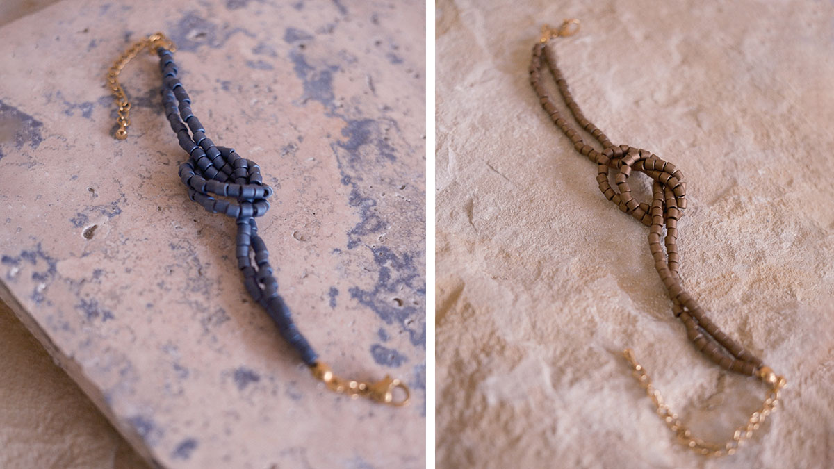 Bracelet en perle Miyuki Delica à nouer : Etape 11 Bracelet en perle Miyuki Delica à nouer : Etape 11